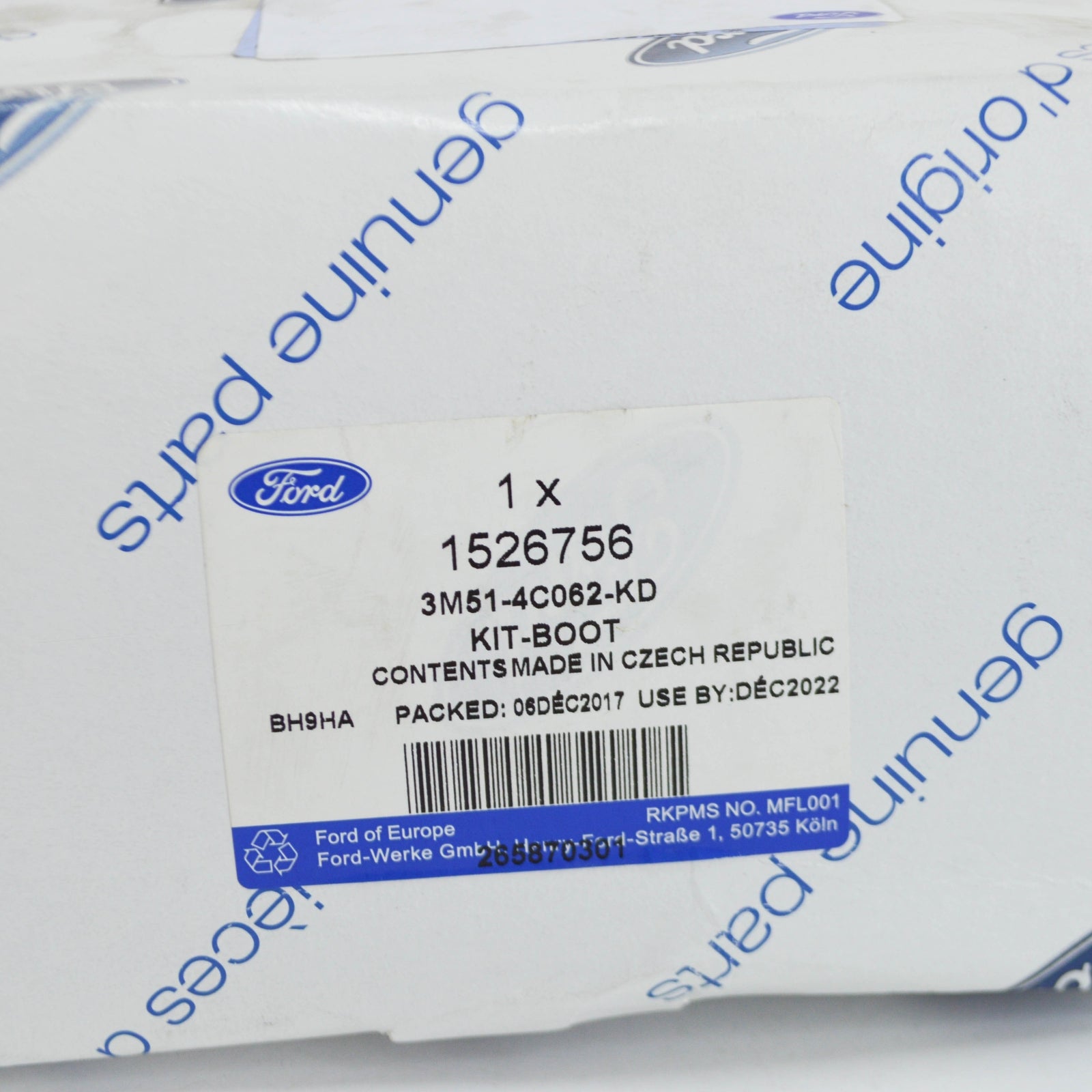 new ford focus c-max front inner and outer boot kit 1526756 original