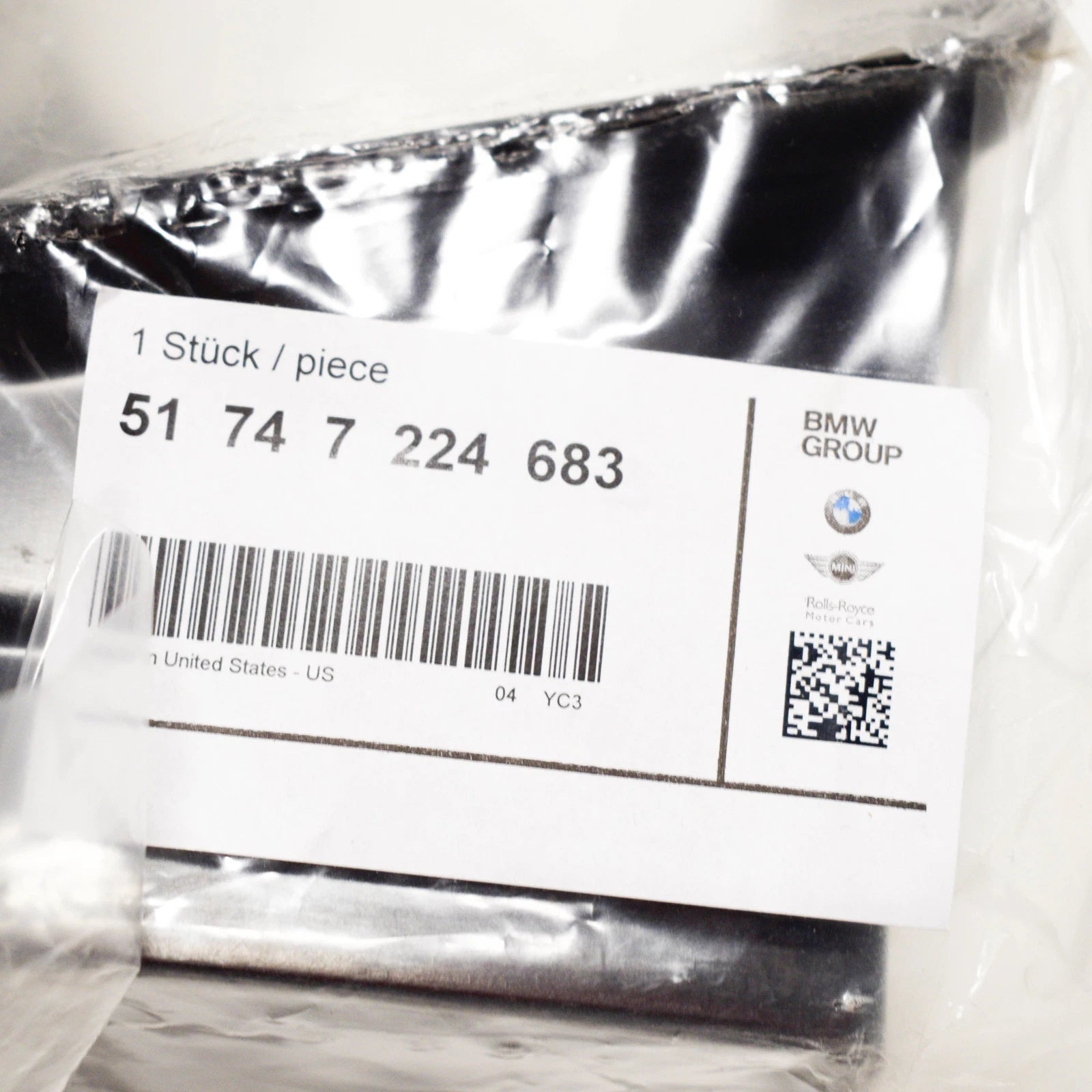 NEW BMW X5 E70 LEFT AIR DUCT 51747224683 7224683 ORIGINAL