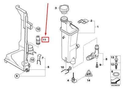 NEW BMW X3 E83 OIL COOLER THERMOSTAT 3438717 17113438717 ORIGINAL