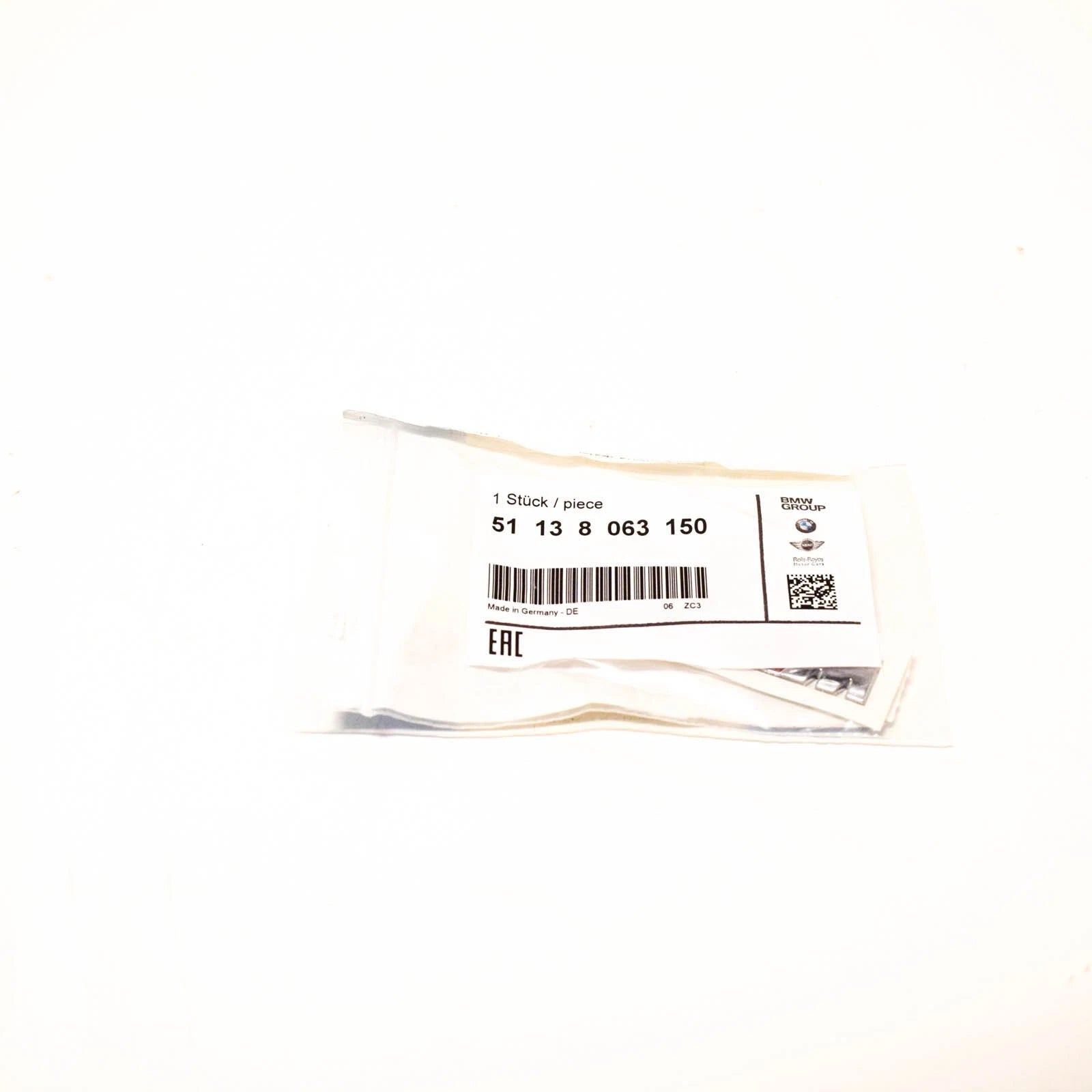 NEW BMW X6 F86 M RADIATOR KIDNEY GRILLE M EMBLEM LEFT 51138063150 ORIGINAL