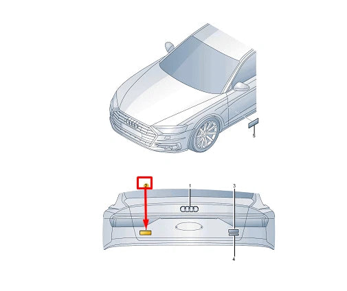 NEW AUDI A7 SPORTBACK 4K REAR S7 BOOTLID BADGE 4G8853735AT94 ORIGINAL