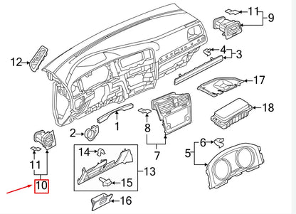 NEW VW GOLF VII 5G MK7 LEFT DASHBOARD AIR VENT 5GM819703ADMD ORIGINAL