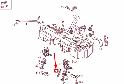 NEW MERCEDES-BENZ C W202 FUEL STRAINER A2024710435 ORIGINAL