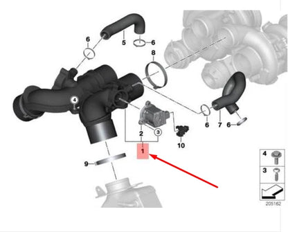 NEW BMW X5 M E70 AIR INTAKE TUBE 13717589643 7589643 ORIGINAL