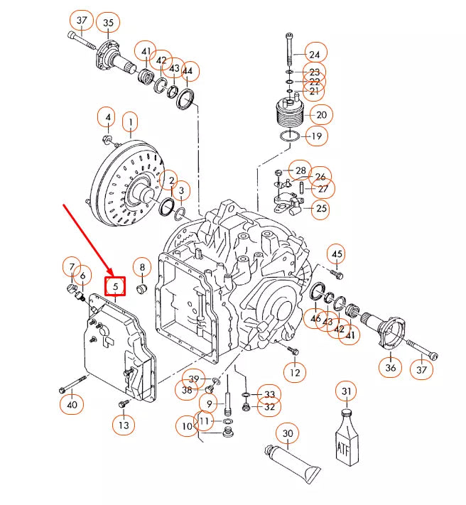NEW AUDI A3 8L AUTOMATIC TRANSMISSION COVER 09A321491 ORIGINAL