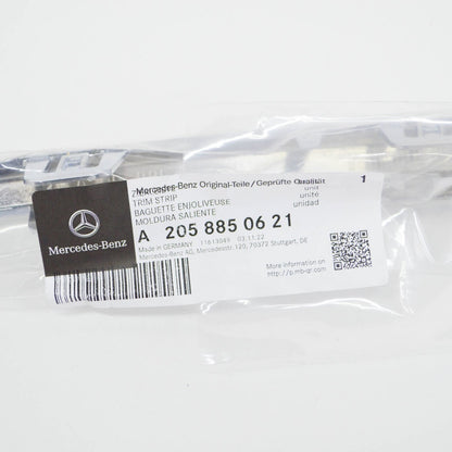 NEW MERCEDES-BENZ C W205 RIGHT REAR BUMPER CHROME TRIM A2058850621 ORIGINAL