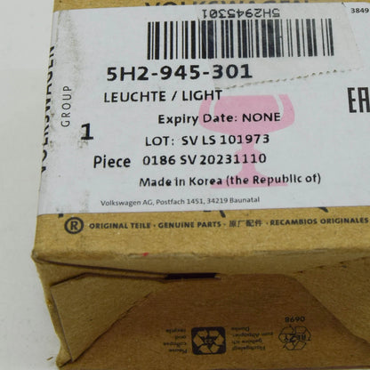 NEW VW GOLF CD MK8 LEFT DOOR MIRROR ENTRY LIGHTING RHD 5H2945301 ORIGINAL