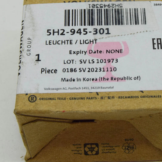 NEW VW GOLF CD MK8 LEFT DOOR MIRROR ENTRY LIGHTING RHD 5H2945301 ORIGINAL