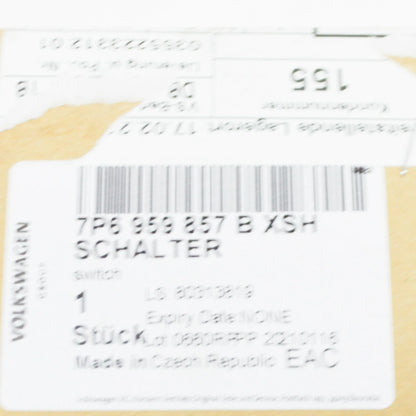 NEW VW TOUAREG 7P MK2 FRONT LEFT DOOR WINDOW SWITCH LHD 7P6959857BXSH