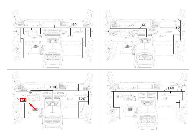 new mercedes-benz gle w167 sound system wiring harness rhd a1675404604 original