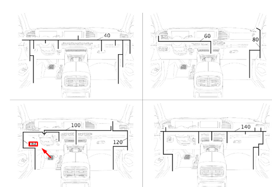 new mercedes-benz gle w167 sound system wiring harness rhd a1675404604 original
