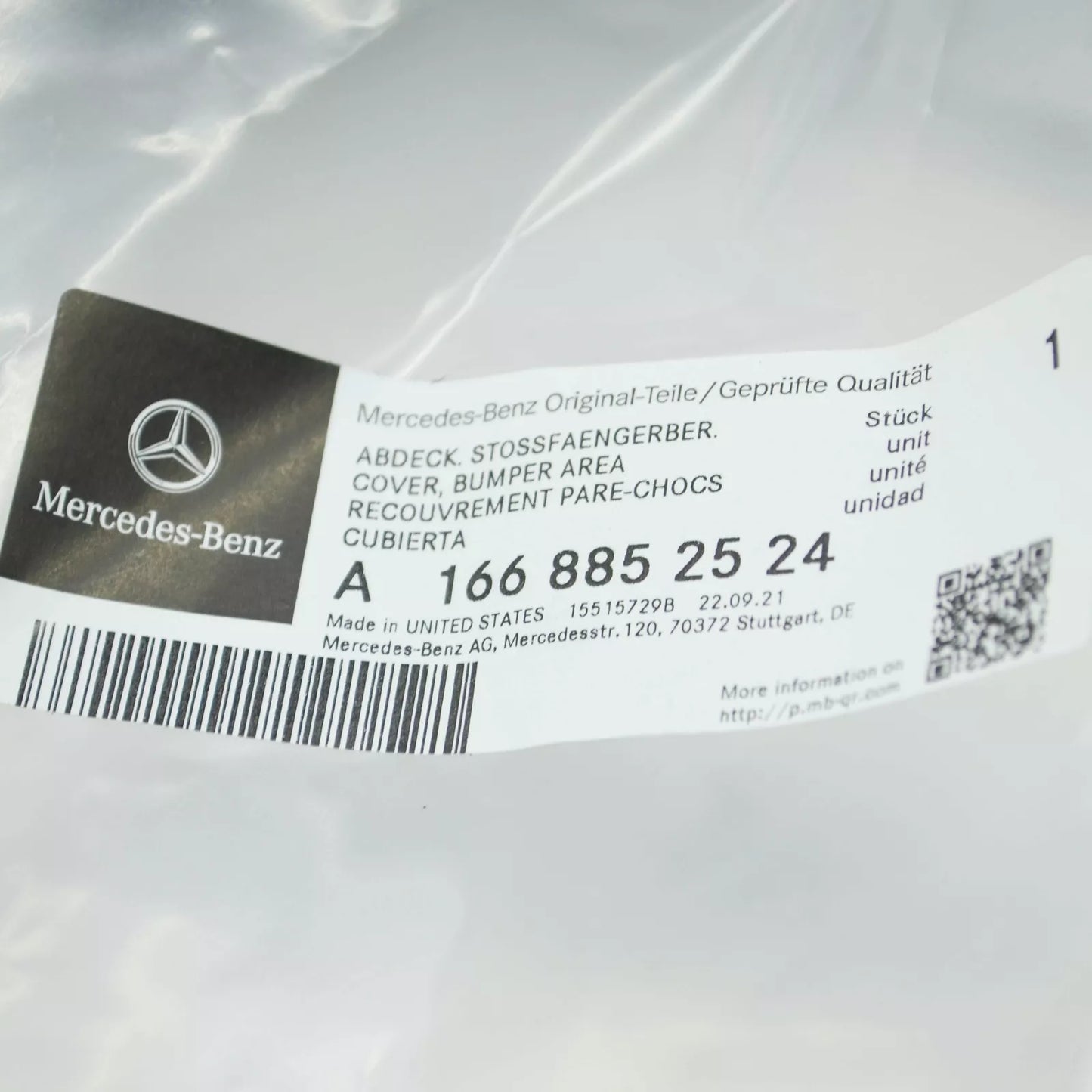 NEW MERCEDES-BENZ GLE W166 FRONT LEFT BUMPER BRACKET A1668852524 NE W ORIGINAL