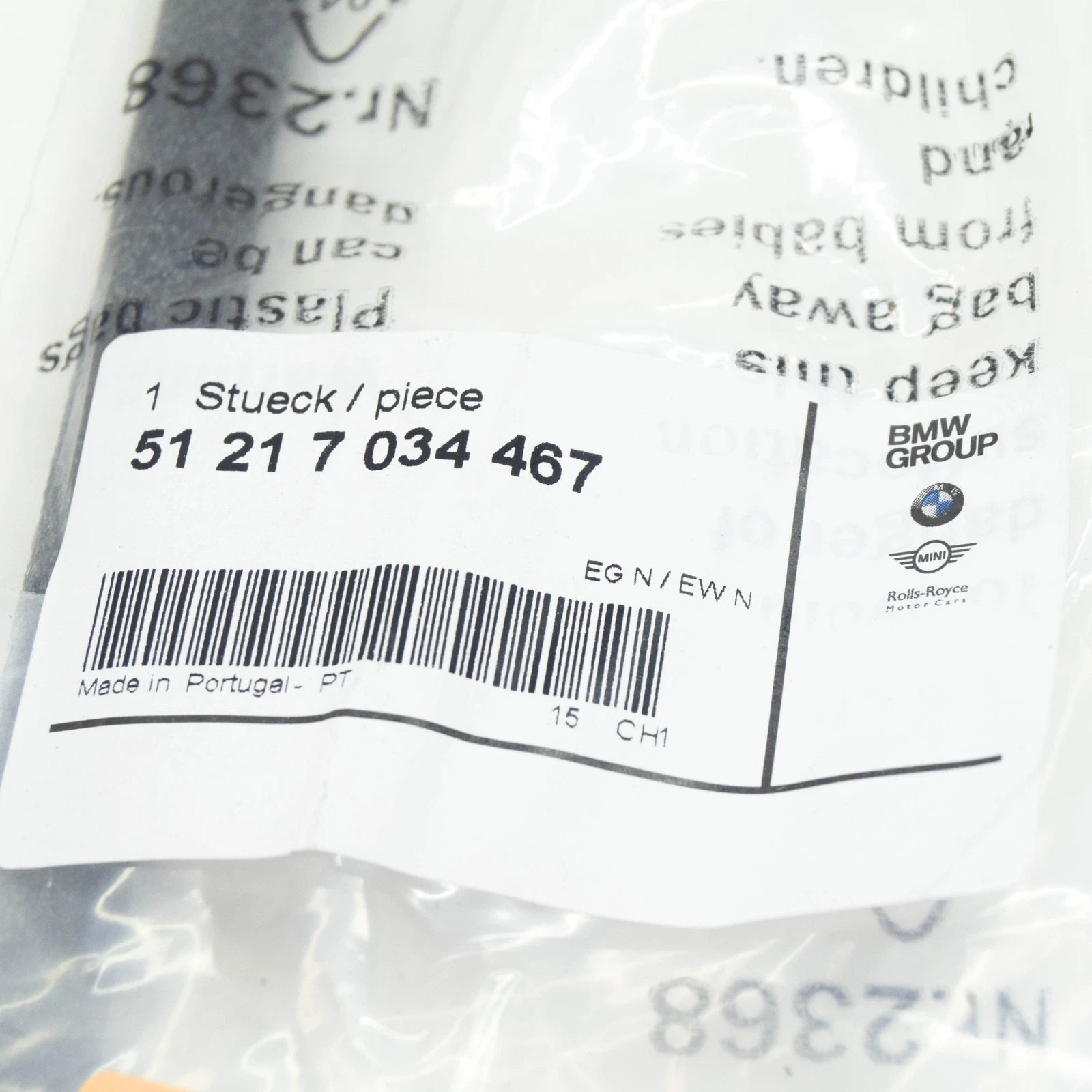 NEW BMW 5 E60 DOOR OPENER BOWDEN CABLE 51217034467 7034467 ORIGINAL