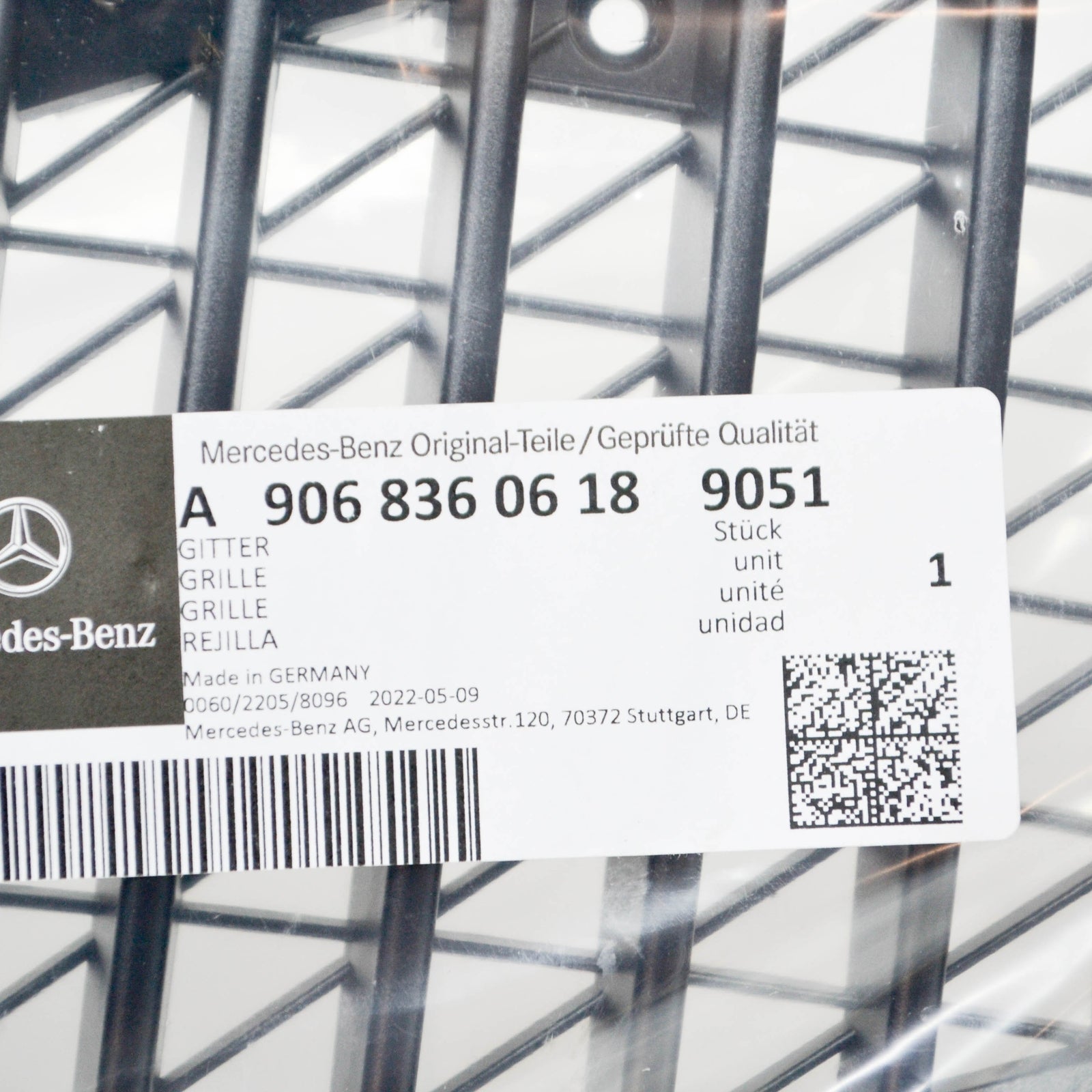 NEW MB SPRINTER W906 ENGINE HOOD LEFT OPEN GRILLE LHD A90683606189051 ORIGINAL