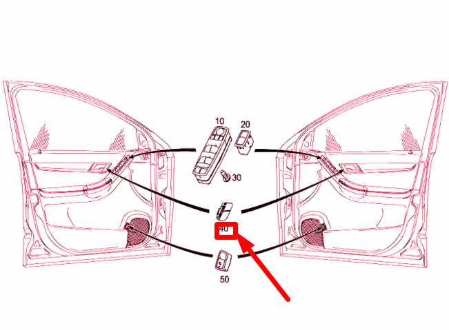 NEW MERCEDES-BENZ R W251 FRONT LEFT DOOR LOCK SWITCH A25182009109174 ORIGINAL