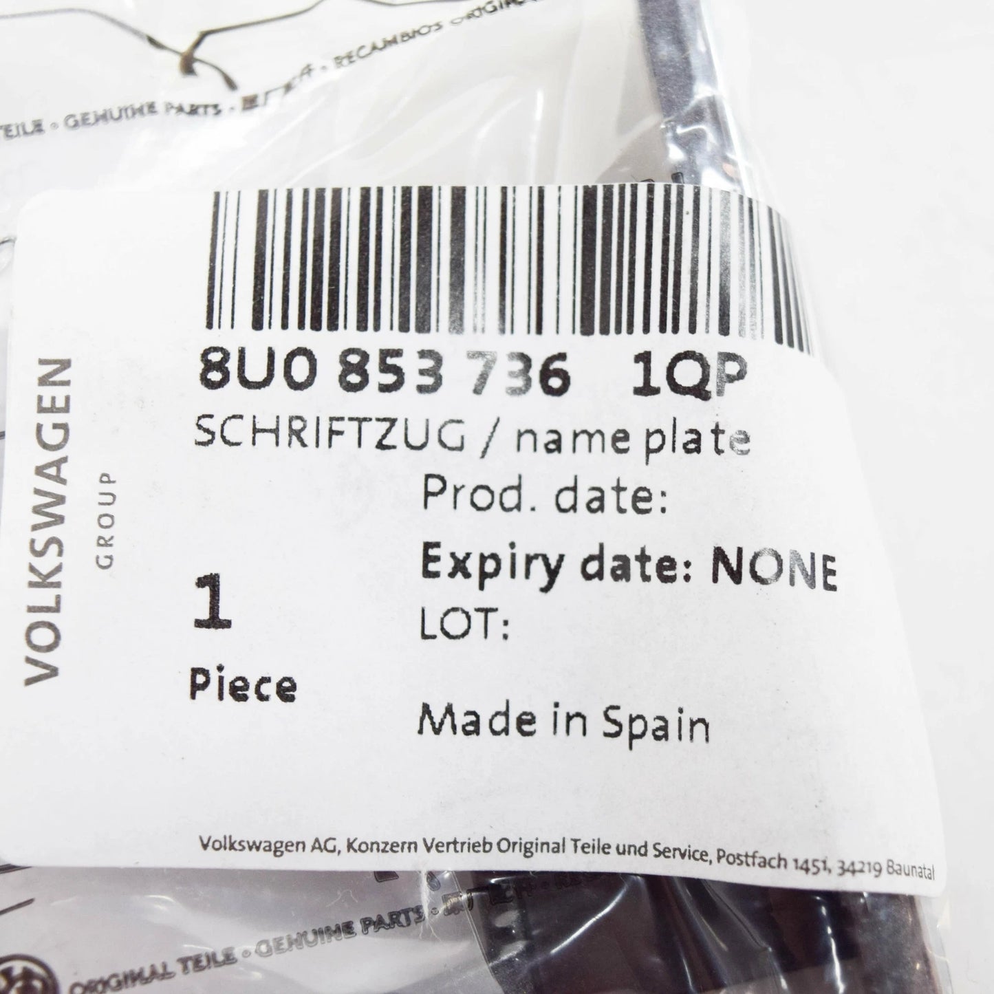 NEW AUDI Q3 8U FRONT BUMPER STONE GREY QUATTRO INSCRIPTION 8U08537361QP