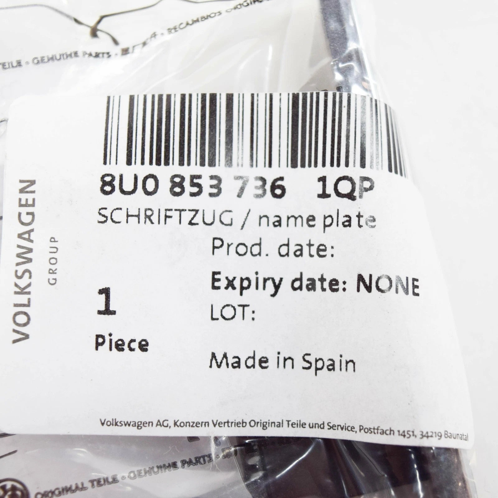 NEW AUDI Q3 8U FRONT BUMPER STONE GREY QUATTRO INSCRIPTION 8U08537361QP