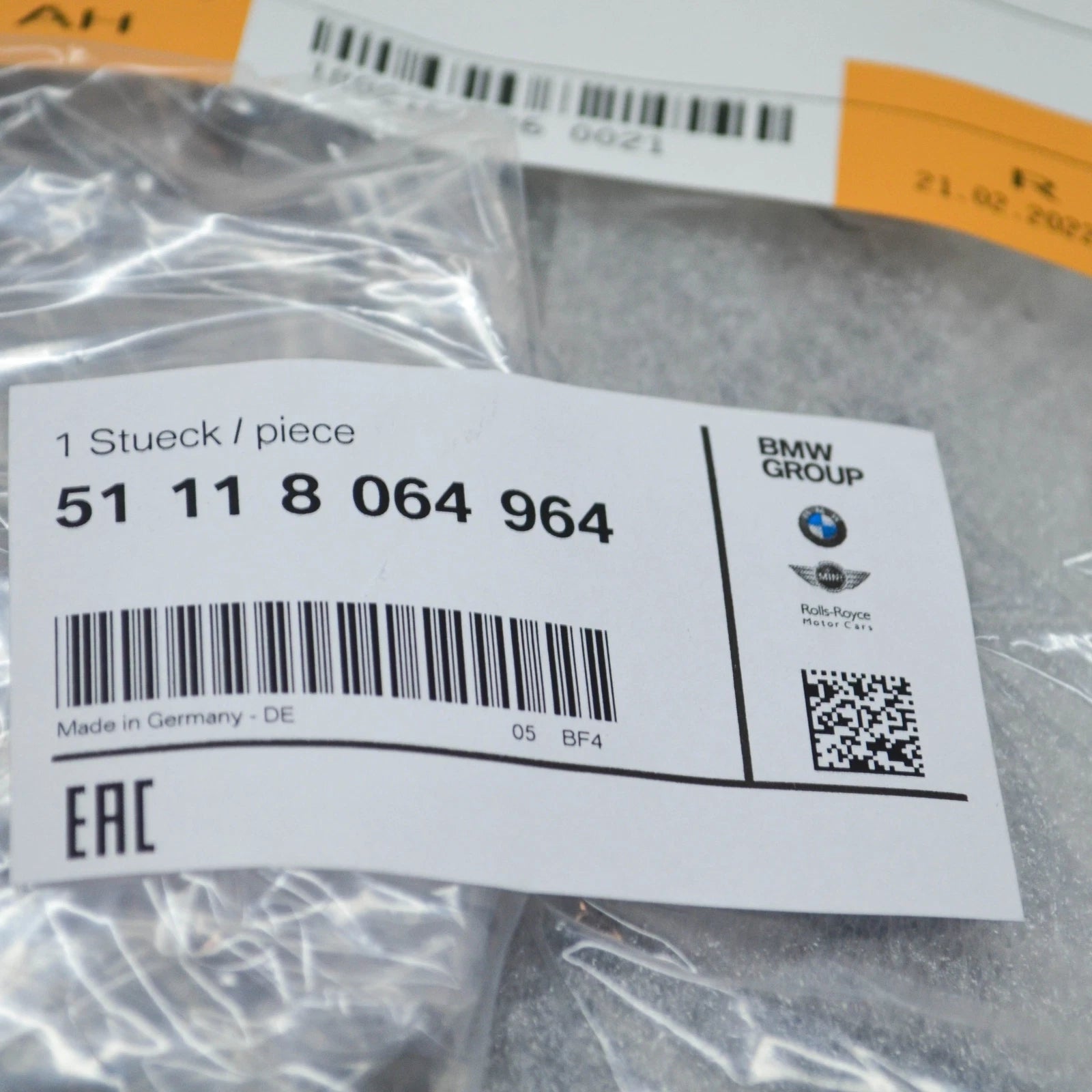 NEW BMW 5 G30 M FRONT BUMPER RIGHT OPEN AIR INTAKE GRILLE 51118064964 ORIGINAL