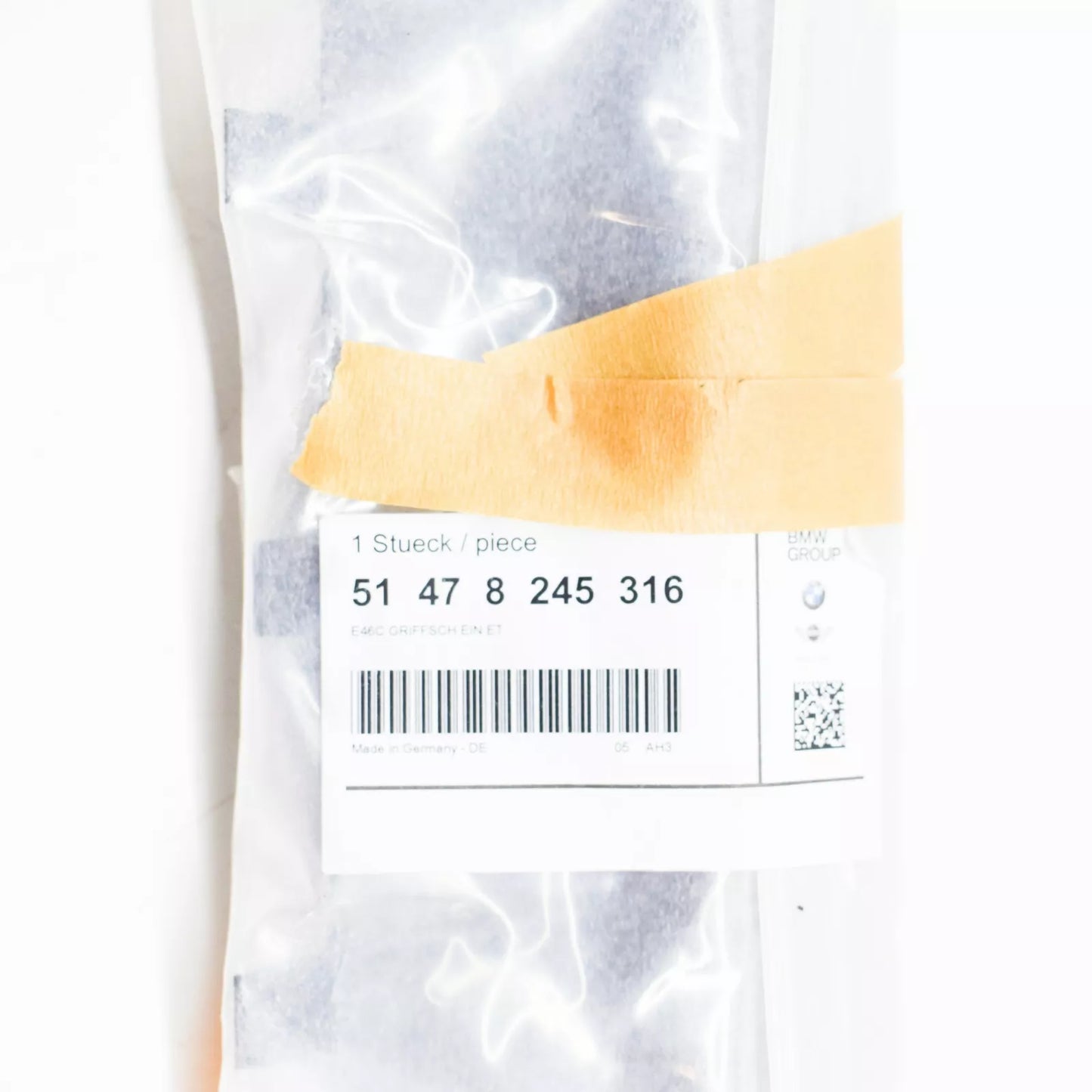 NEW BMW 3 CABRIO E46 TRUNK LUGGAGE PANEL HANDLE 51478245316 8245316 ORIGINAL