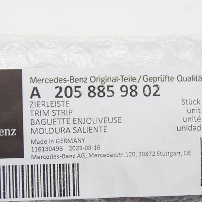 NEW MERCEDES-BENZ C W205 REAR LEFT BUMPER STRIP A2058859802 ORIGINAL