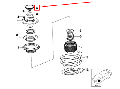 new bmw z8 roadster e52 protection cap 31331096046 1096046 original