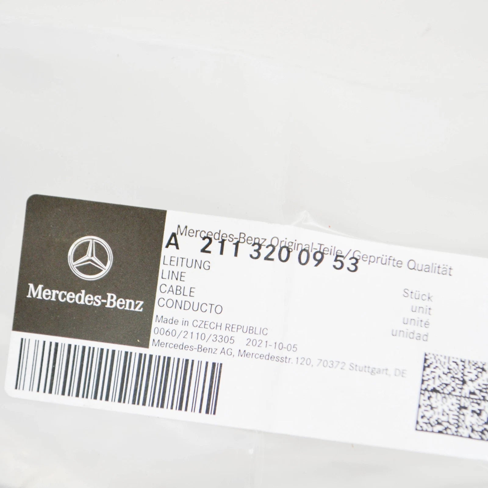 NEW MERCEDES-BENZ E W211 REAR AXLE RIGHT DISTRIBUTOR LINE A2113200953