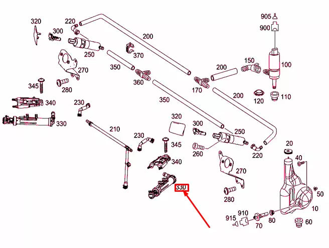 NEW MB SPRINTER 906 FRONT RIGHT HEADLIGHT WASHER NOZZLE A9068600447 ORIGINAL