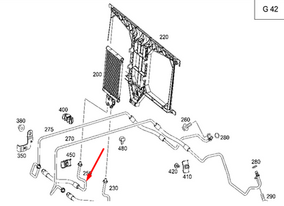 NEW MERCEDES-BENZ SPRINTER 906 OIL COOLER RETURN HOSE A9062770900 ORIGINAL