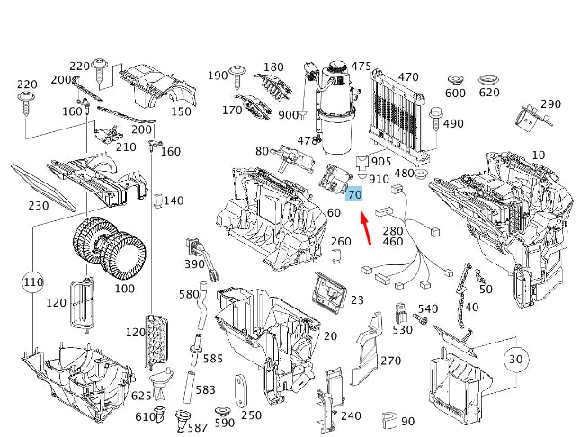 NEW MERCEDES-BENZ VITO W639 HEATER ACTUATOR MOTOR A0009060805 ORIGINAL