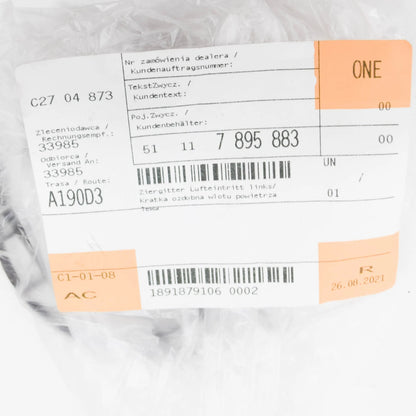 NEW BMW E46 COUPE FRONT BUMPER CSL AIR INLET GRILLE LEFT 7895883 51117895883