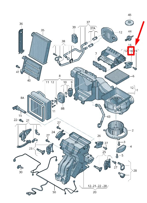 NEW VOLKSWAGEN GOLF MK7 HEATER FLAP MOTOR ACTUATOR 5Q0907511A ORIGINAL