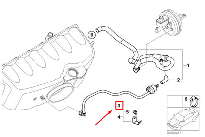 NEW BMW 3 CABRIO E46 AIR SHUT-OFF VALVE 7833212 11617833212 ORIGINAL