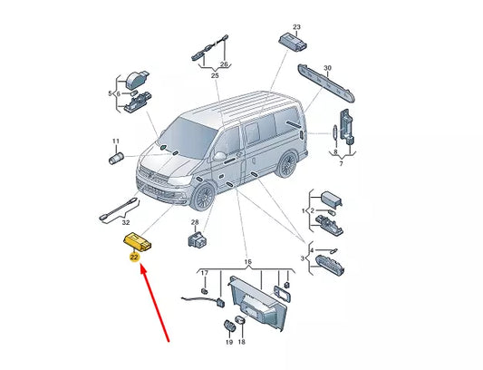 NEW VW TRANSPORTER T6 FRONT LED LIGHT 7E5947409 ORIGINAL