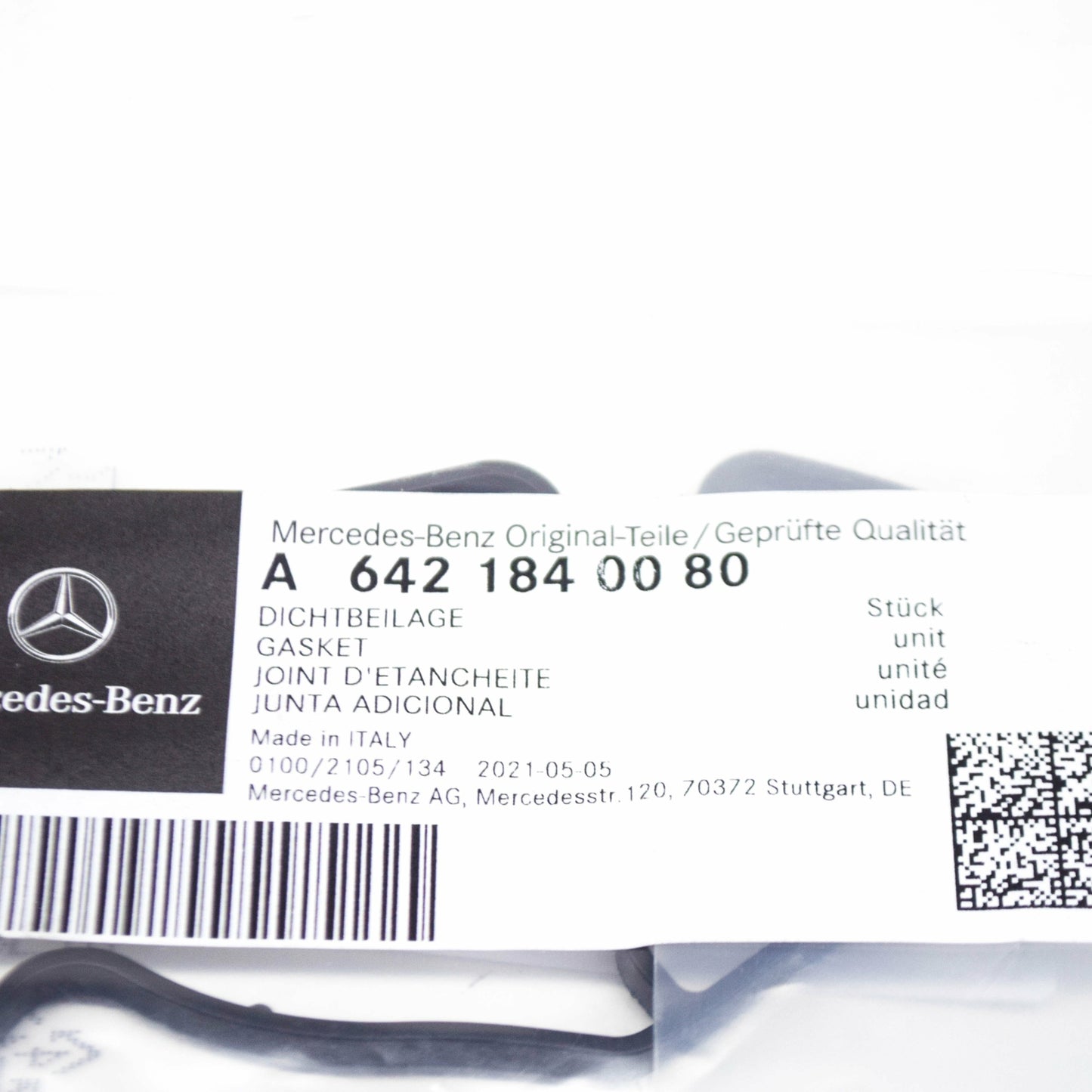 NEW MB ML W164 OIL FILTER TO CYLINDER CRANKCASE SEAL A6421840080 ORIGINAL