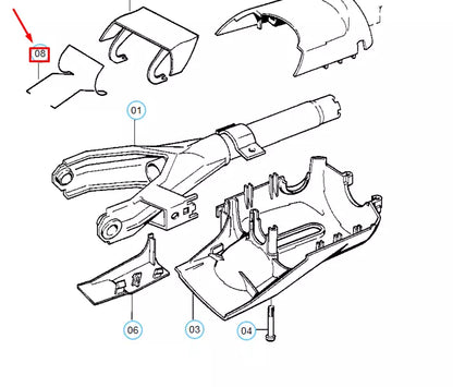 NEW BMW 5 E34 STEERING COLUMN SPRING 32311160652 1160652 ORIGINAL