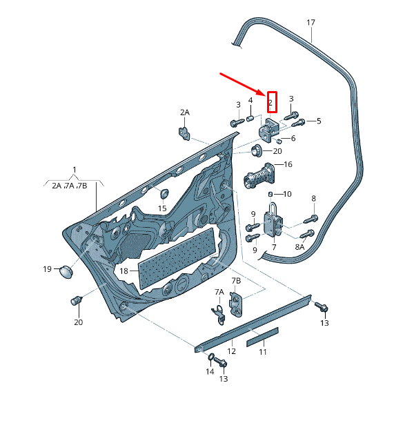 new audi a6 avant c6 rear left upper door hinge 4f0833401b original