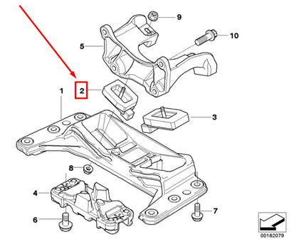 NEW BMW 5 E60 AUTOMATIC TRANSMISSION MOUNT 6771741 22316771741 ORIGINAL