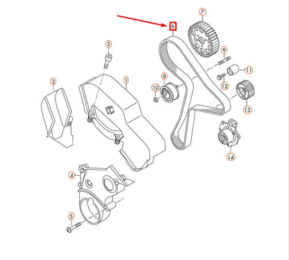 NEW AUDI A1 8X TIMING TOOTHED BELT 04L109119D