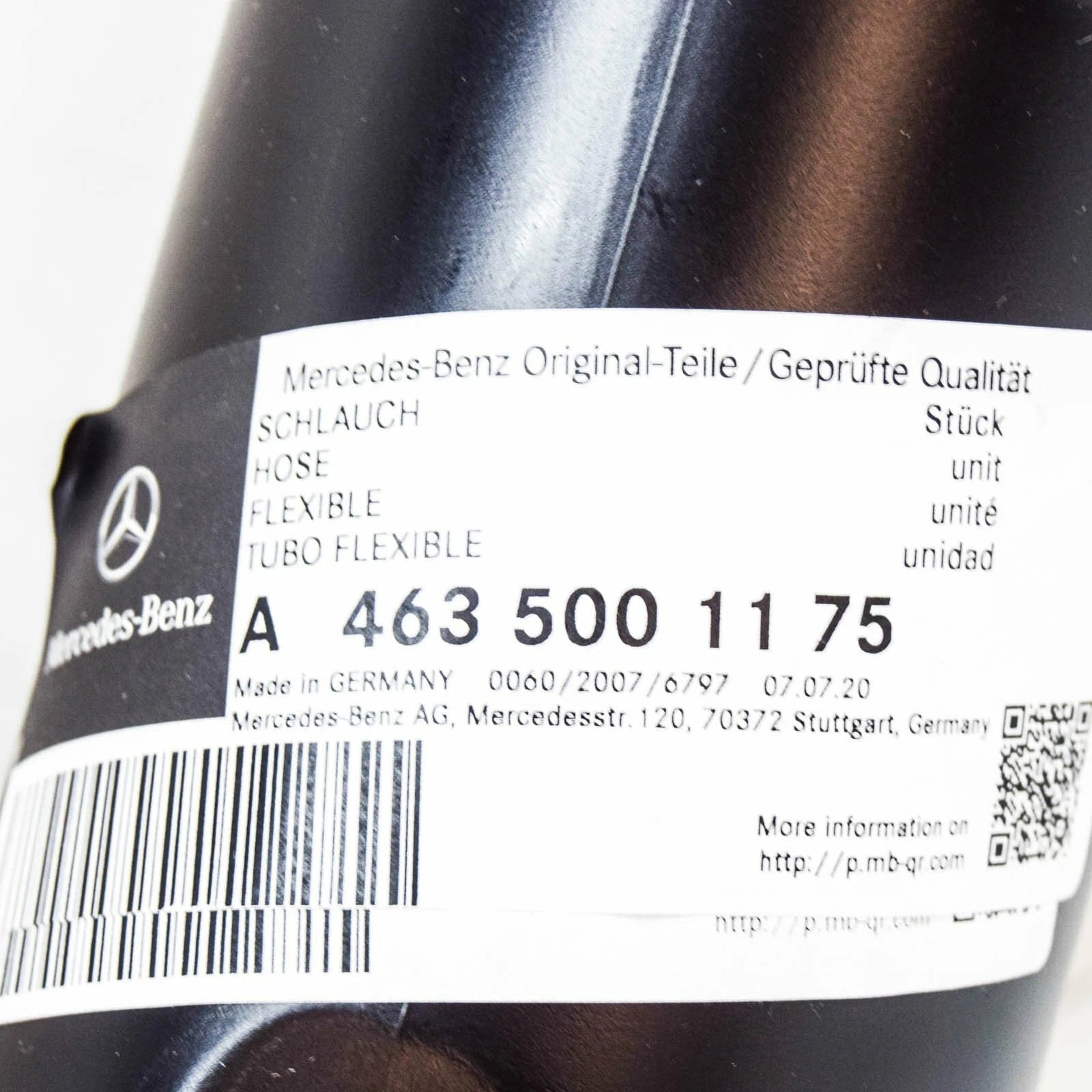 NEW MERCEDES BENZ G W463 RIGHT AIR INTAKE HOSE TUBE A4635001175