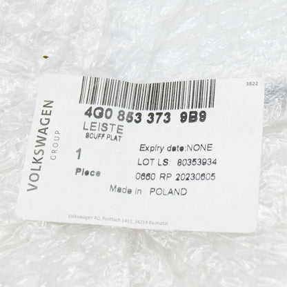 NEW AUDI A6 C7 FRONT LEFT SILL TRIM STRIP 4G08533739B9 ORIGINAL