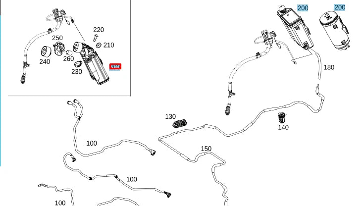 NEW MERCEDES-BENZ GLE W167 ACTIVATED CHARCOAL FILTER A1674703403 ORIGINAL