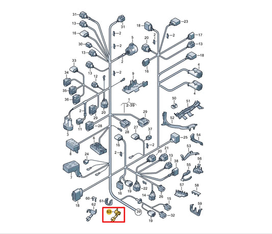 NEW VOLKSWAGEN CC 358 WIPER MOTOR CONNECTOR BRACKET RHD3C2971890A ORIGINAL