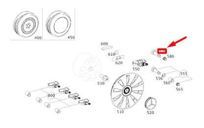 new mercedes-benz cla c117 tire inflating valve a0004000213 original