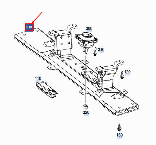 new mercedes-benz gle w167 engine cross strut a1672406100 original