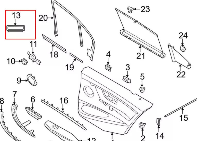 NEW BMW 1 F21 INTERIOR LED COURTESSY LIGHT HIGH POWER 63317941911