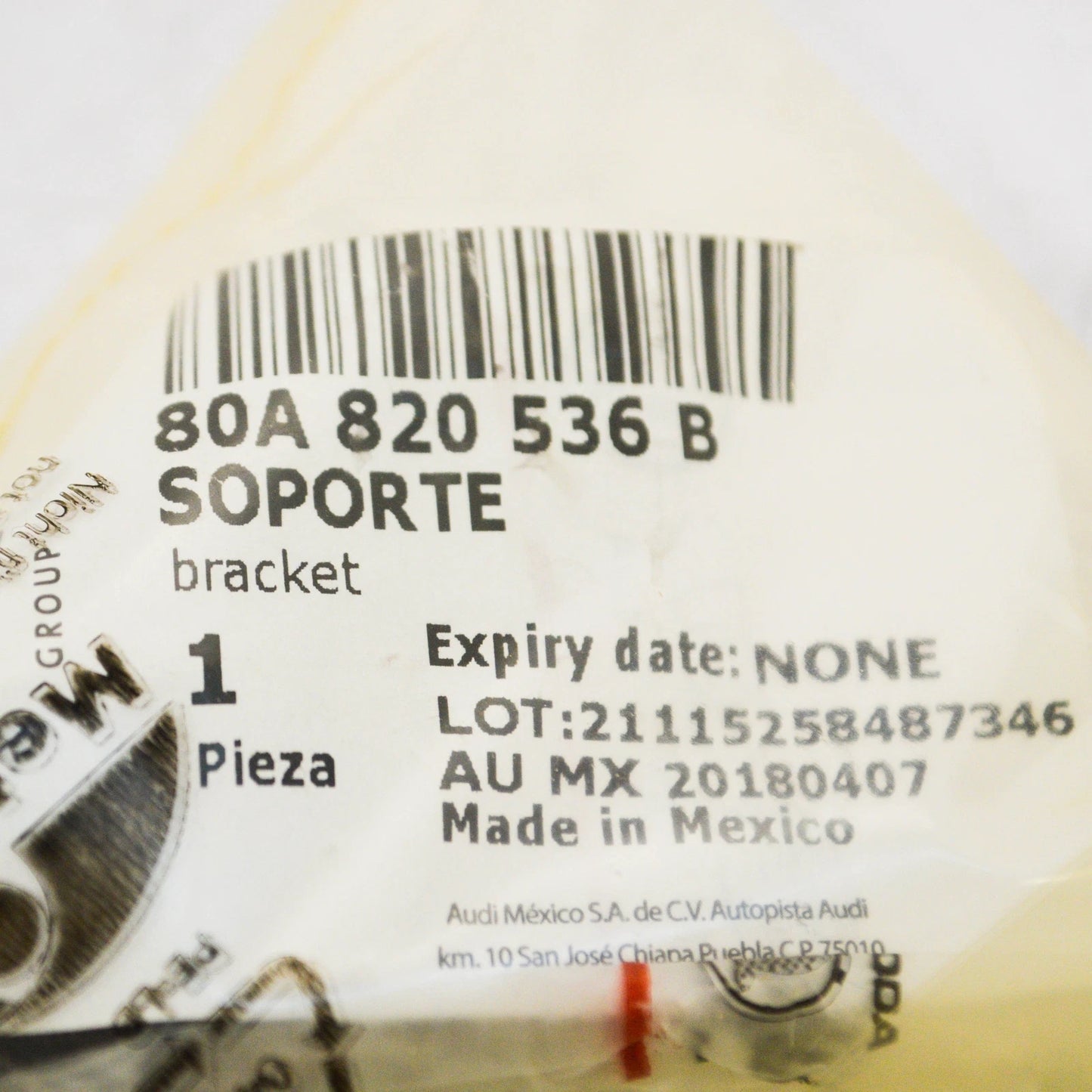 NEW AUDI Q5 FY FRONT BUMPER TEMPERATURE SENSOR BRACKET 80A820536B ORIGINAL