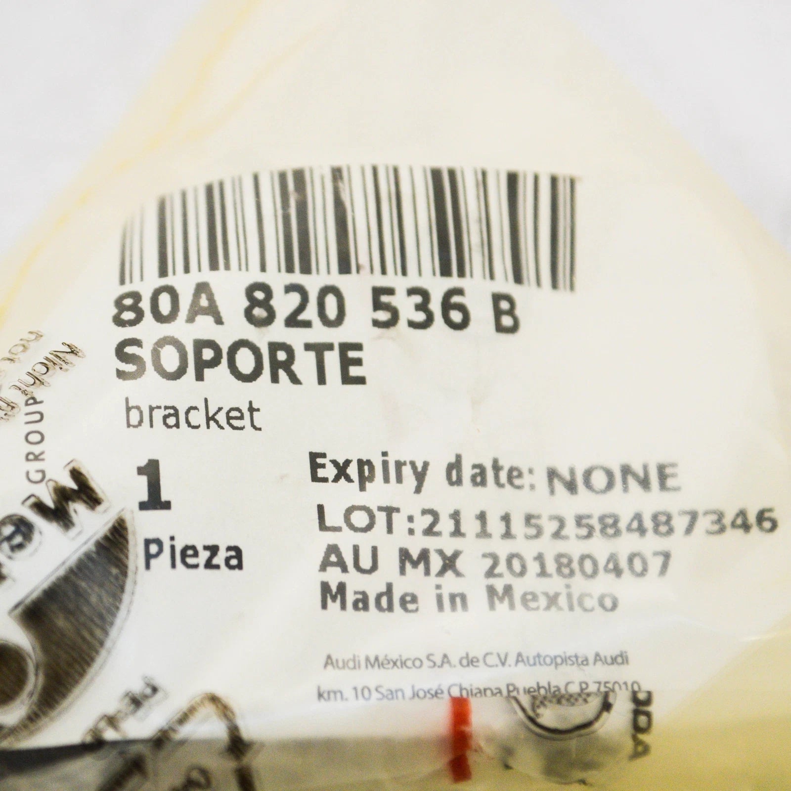 NEW AUDI Q5 FY FRONT BUMPER TEMPERATURE SENSOR BRACKET 80A820536B ORIGINAL