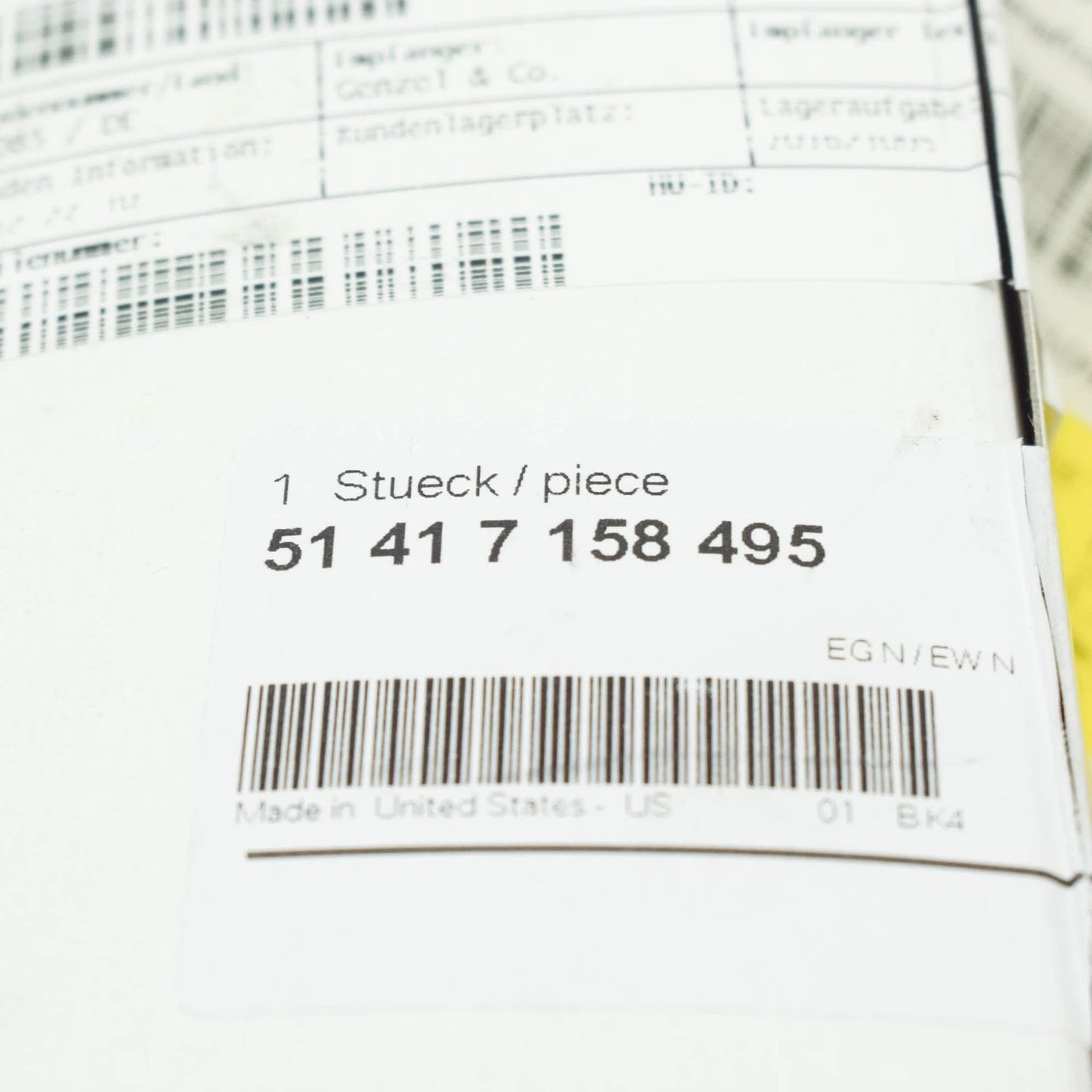 NEW BMW Z4 E85 FRONT LEFT INTERIOR OPENING HANDLE LHD 7158495 51417158495