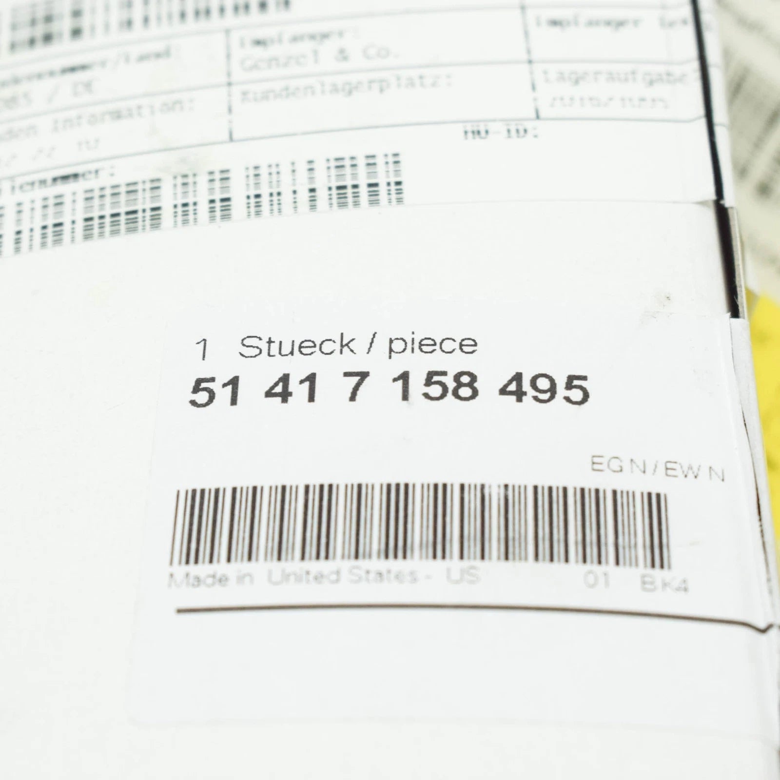 NEW BMW Z4 E85 FRONT LEFT INTERIOR OPENING HANDLE LHD 7158495 51417158495