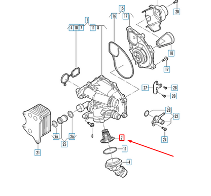 NEW VOLKSWAGEN BEETLE A5 THERMOSTAT 06K121113G ORIGINAL